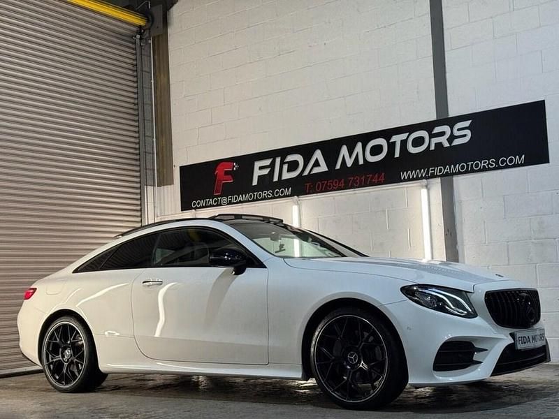 Used Mercedes E220 AMG line 194 HP (142 kW) 2018 White Coupe