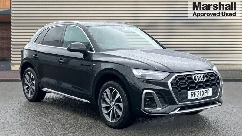 Black Used 2021 Audi Q5 S-Line SUV | £29,448 (Fair price) - Image 1/4