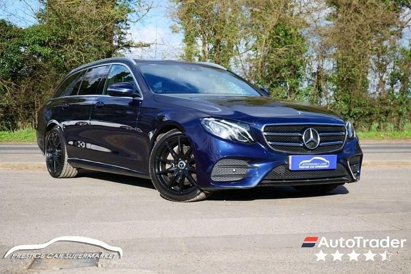Used Mercedes E200 AMG line 184 HP (135 kW) 2020 Blue Estate