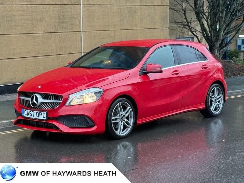 Used Mercedes A160 AMG line 102 HP (75 kW) 2018 Red Hatchback