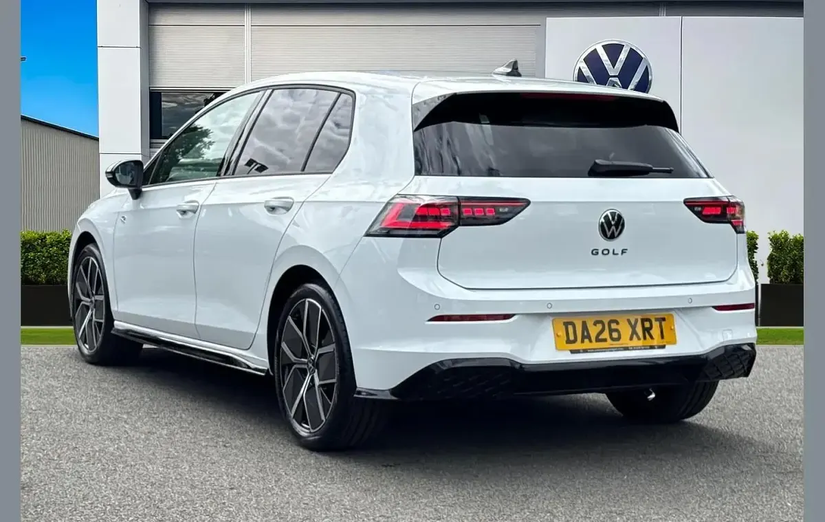New VW Golf VIII Black Edition 150 HP (110 kW) 2026 White Hatchback