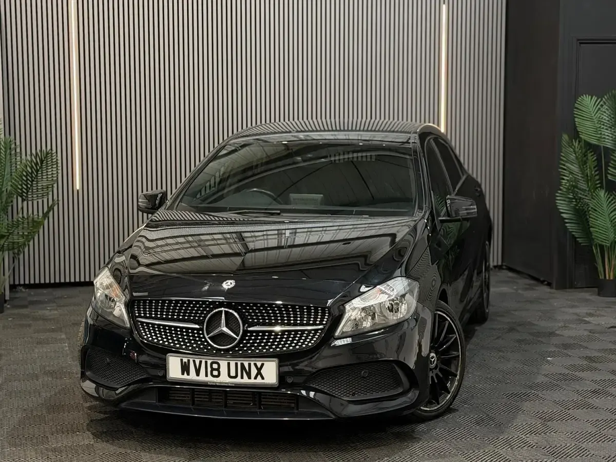 Used Mercedes A180 AMG line 2018 Black Hatchback