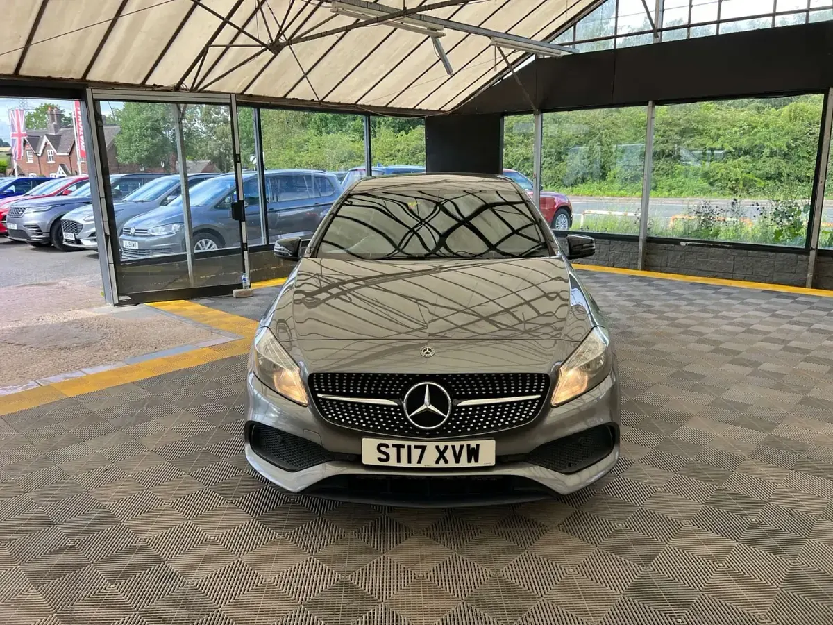 Used Mercedes A200 AMG line 136 HP (100 kW) 2017 Grey Hatchback