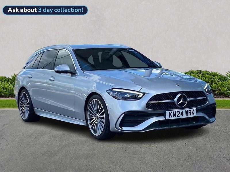 Silver Used 2024 Mercedes C200 AMG Line Premium Estate | £30,899 - Image 1/4