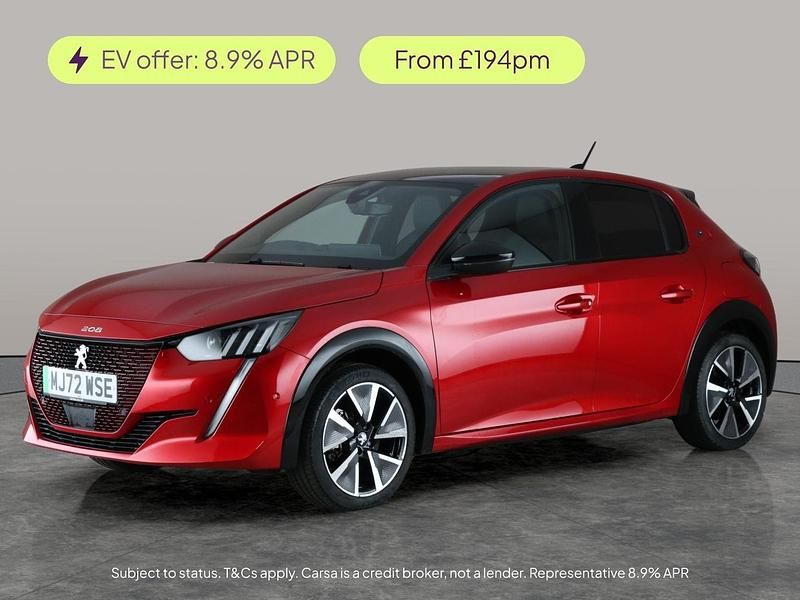 Red Used 2022 Peugeot e-208 GTi Hatchback | £12,790 (Fair price) - Image 1/1