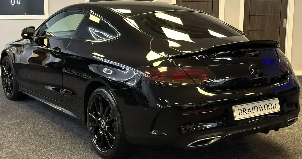 Used Mercedes C220 AMG line 194 HP (142 kW) 2019 Black Coupe