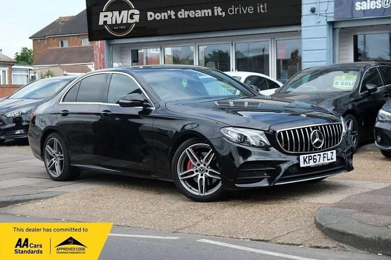 Used Mercedes E220 AMG line 192 HP (141 kW) 2017 Black Sedan