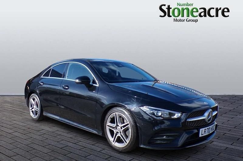 Used Mercedes CLA200 AMG line 163 HP (119 kW) 2020 Black Coupe