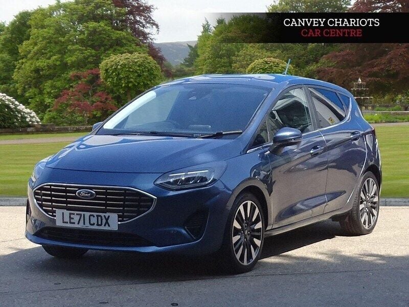 Blue Used 2022 Ford Fiesta Titanium Hatchback | £14,000 (Good price) - Image 1/4