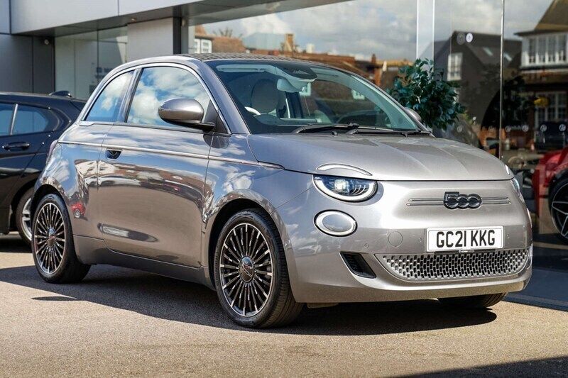 Grey Used 2021 Fiat 500e La Prima Cabriolet | £15,595 - Image 1/4