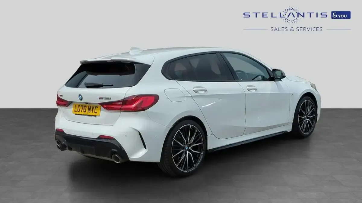 Used BMW M135 Comfort Edition 302 HP (222 kW) 2020 White Hatchback