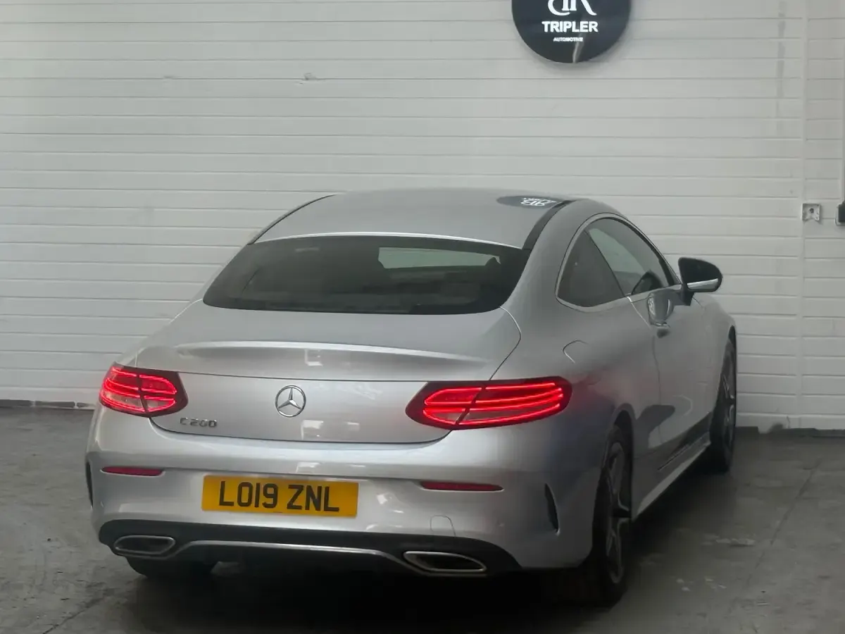 Used Mercedes C200 AMG line 2019 Silver Coupe