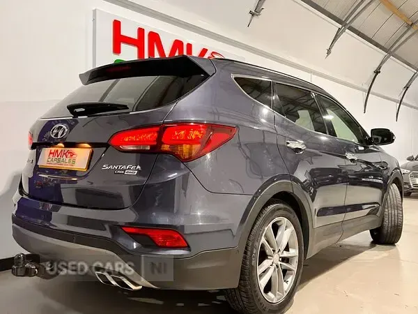 Begagnad Hyundai Santa Fe Premium SE 197 HK (144 kW) 2018 Blå SUV