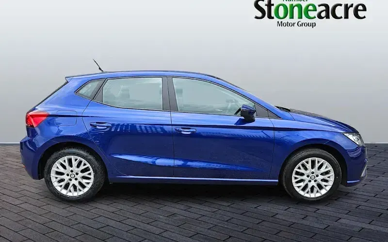 Used Seat Ibiza SE Technology 95 HP (69 kW) 2020 Blue Hatchback