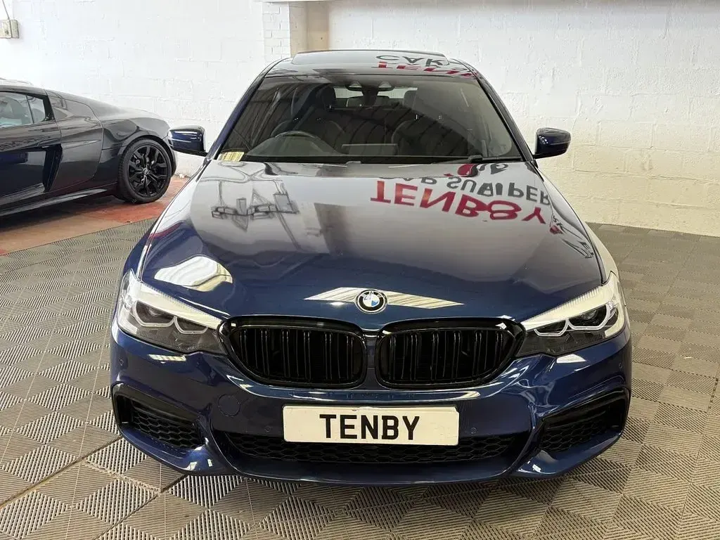 Used BMW 530e M Sport 248 HP (182 kW) 2018 Blue Sedan