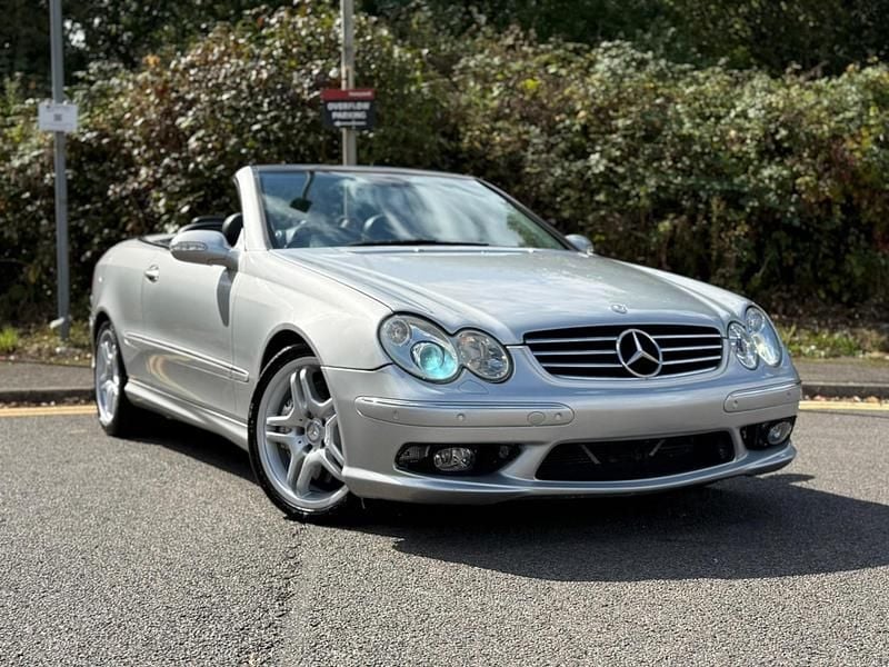 Used Mercedes CLK55 AMG 2004 Silver Cabriolet