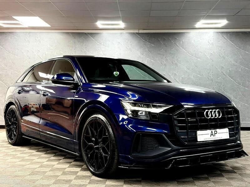 Used Audi Q8 S-Line 286 HP (210 kW) 2019 Blue SUV