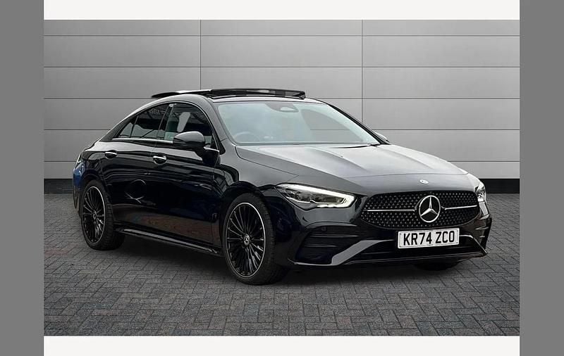 Black Used 2024 Mercedes CLA220 AMG Line Premium Plus Sedan | £32,781 (Fair price) - Image 1/4