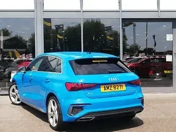 Used Audi A3 S-Line 110 HP (80 kW) 2023 Blue Sedan