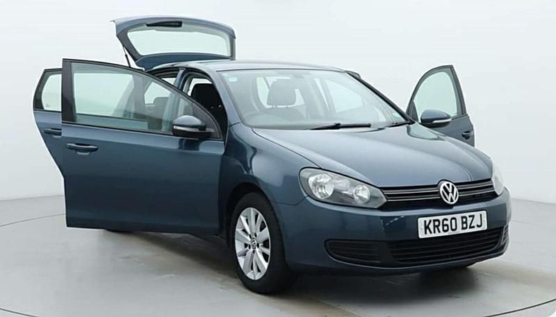 Used VW Golf VI SE 105 HP (77 kW) 2010 Blue Hatchback