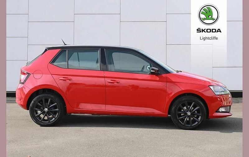 Used Skoda Fabia Colour Edition 94 HP (69 kW) 2019 Corrida red black magic pearl effect Hatchback