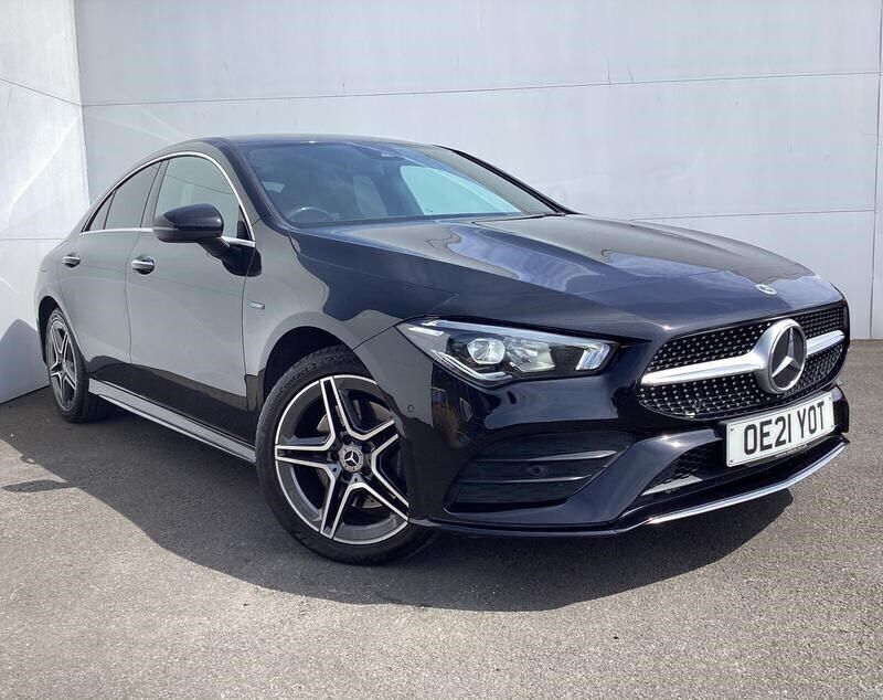 Black Used 2021 Mercedes CLA250e AMG line Sedan | £19,990 (Good price) - Image 1/4
