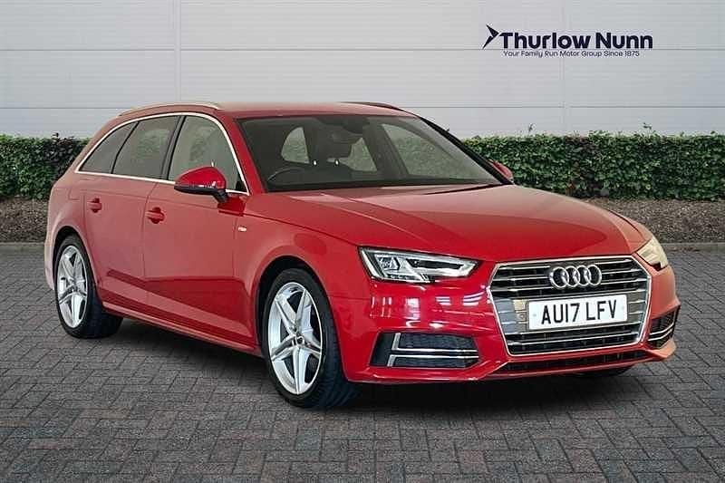 Red Used 2017 Audi A4 S-Line Estate | £13,990 (Fair price) - Image 1/4