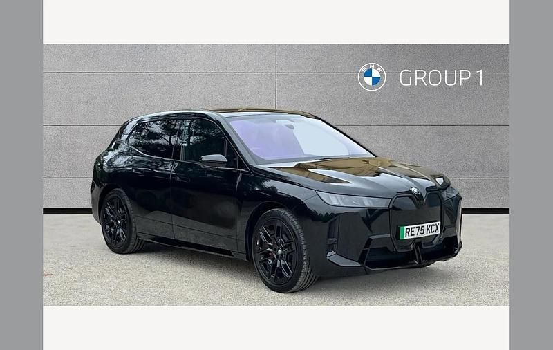 Black sapphire metallic paint New 2025 BMW iX M Sport SUV | £74,995 (Super price) - Image 1/4
