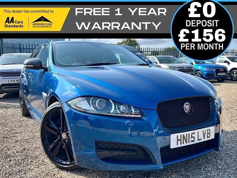 Blue Used 2015 Jaguar XF R-Sport Sedan | £6,990 (Expensive) - Image 1/4