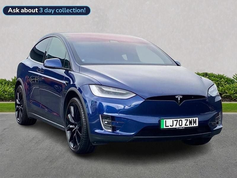 Blue Used 2020 Tesla Model X Long Range AWD SUV | £31,995 (Fair price) - Image 1/4