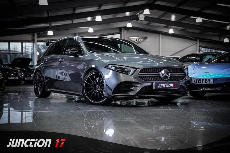 Grey Used 2022 Mercedes A35 AMG Premium Plus Hatchback | £25,475 (Fair price) - Image 1/3
