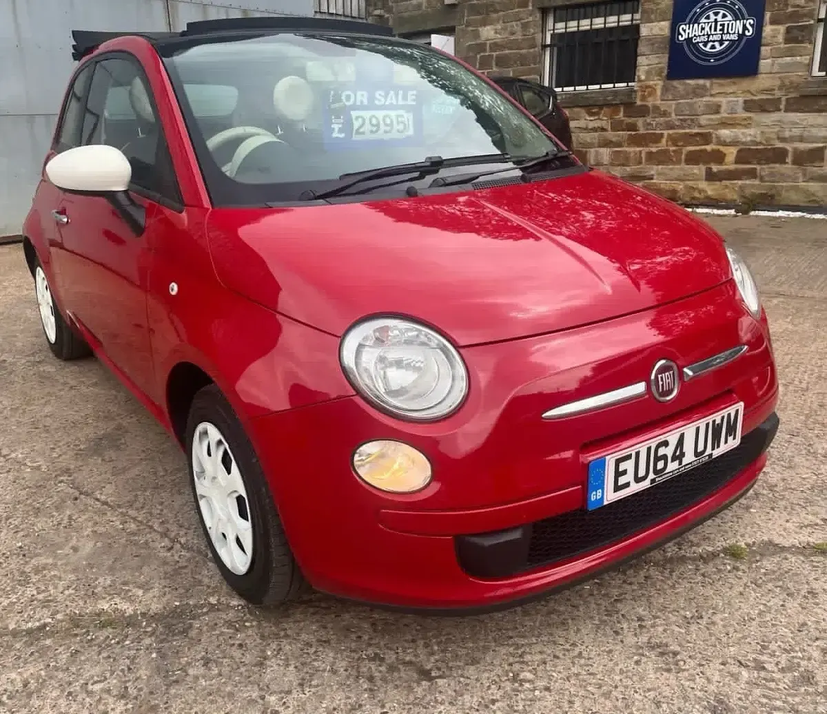 Used Fiat 500 2014 Red Cabriolet