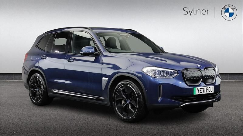 Blue Used 2021 BMW iX3 Shadowline SUV | £25,500 (Fair price) - Image 1/4