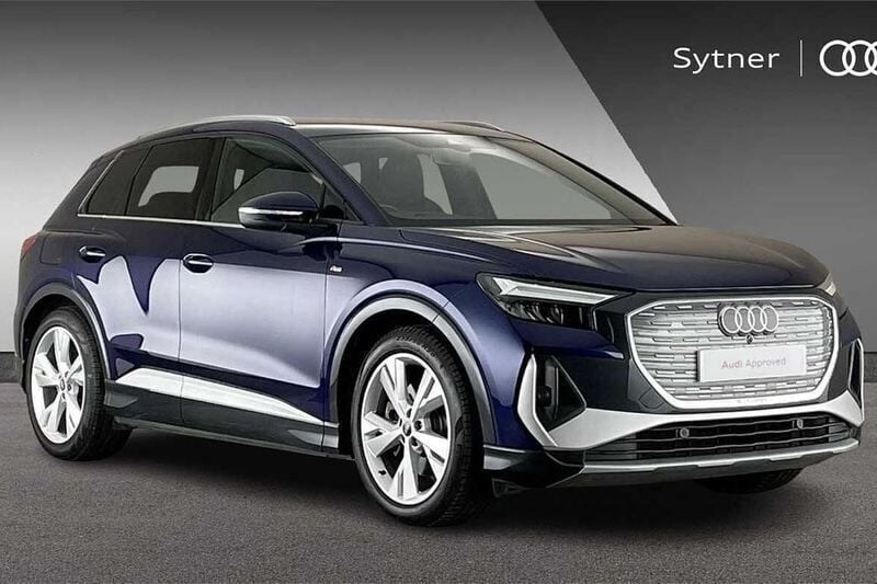 Blue Used 2022 Audi Q4 e-tron S-Line SUV | £26,000 (Fair price) - Image 1/4