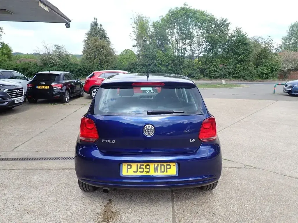 Used VW Polo SE 85 HP (62 kW) 2010 Blue Hatchback
