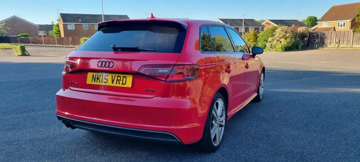Used Audi A3 S-Line 2015 Red Hatchback