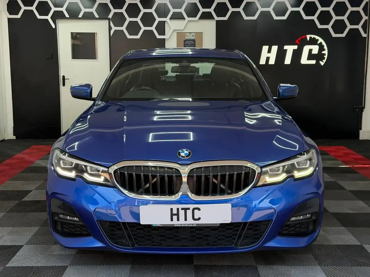 Used BMW 330e M Sport 292 HP (214 kW) 2019 Blue Sedan