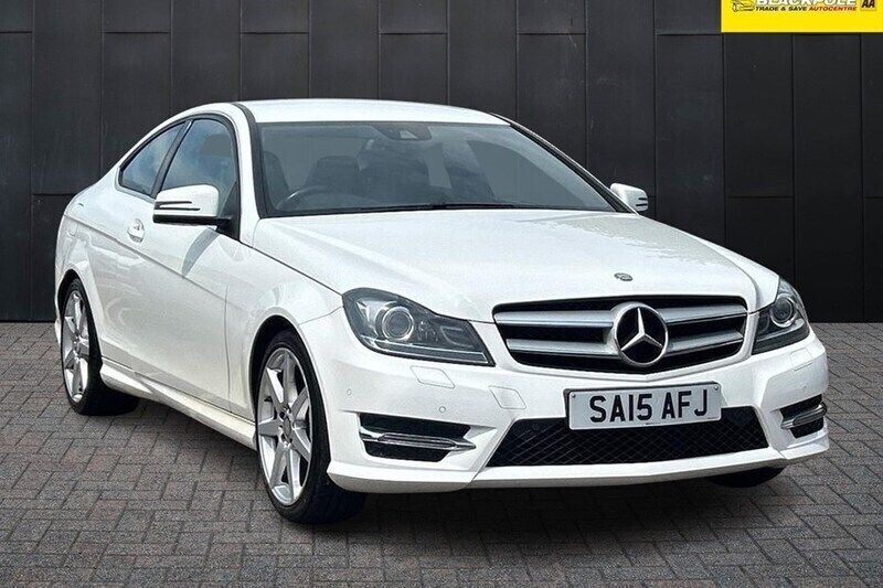 White Used 2015 Mercedes C180 Sport Edition Coupe | £8,750 (Good price) - Image 1/1