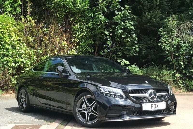 Black Used 2019 Mercedes C200 AMG line Coupe | £18,358 (Fair price) - Image 1/4