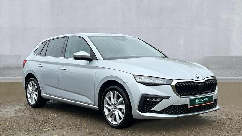Brilliant silver Used 2025 Skoda Scala SE L Hatchback | £20,190 (Expensive) - Image 1/4
