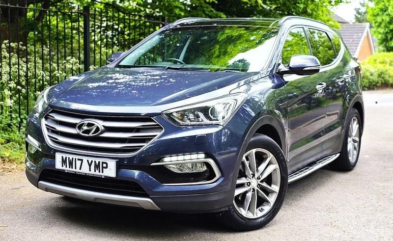 Blue Used 2017 Hyundai Santa Fe Premium SE SUV | £10,990 (Fair price) - Image 1/4