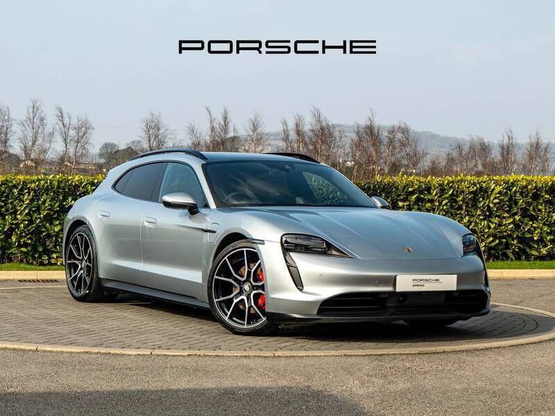 Dolomite silver metallic Used 2024 Porsche Taycan 4S Sport Turismo Sedan | £68,995 (Good price) - Image 1/4