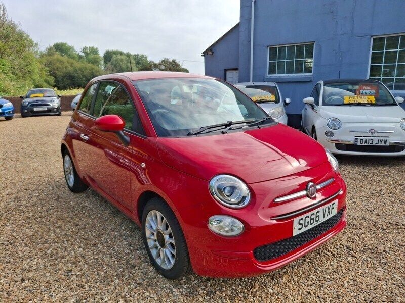Pasodoble red Used 2016 Fiat 500 Pop Star Hatchback | £6,495 (Fair price) - Image 1/4