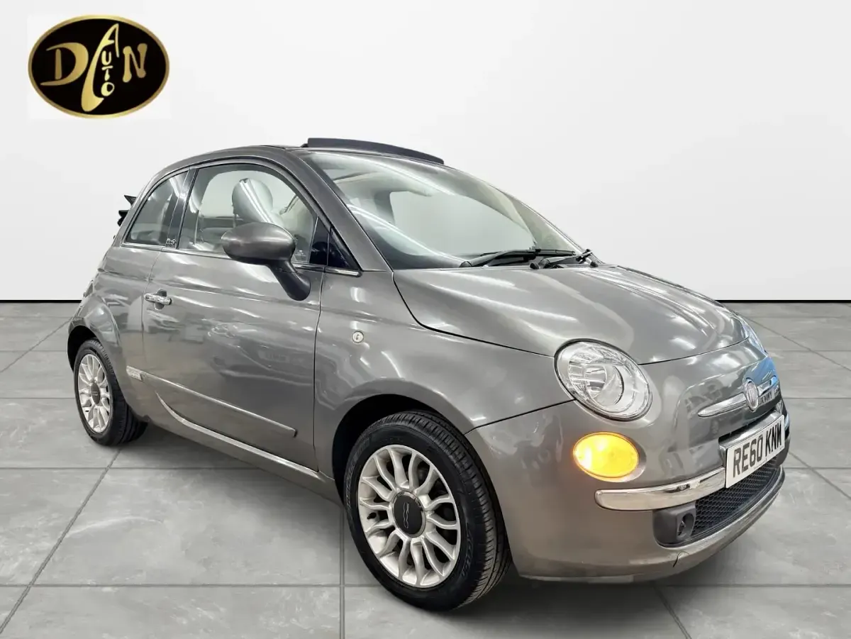 Used Fiat 500 Lounge 69 HP (50 kW) 2010 Grey Cabriolet