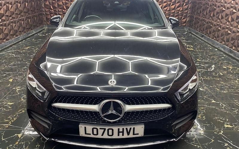 Used Mercedes A180 AMG line 136 HP (100 kW) 2020 Black Sedan