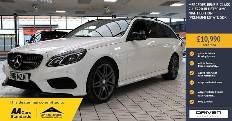 Used Mercedes E220 Premium 2016 White Estate