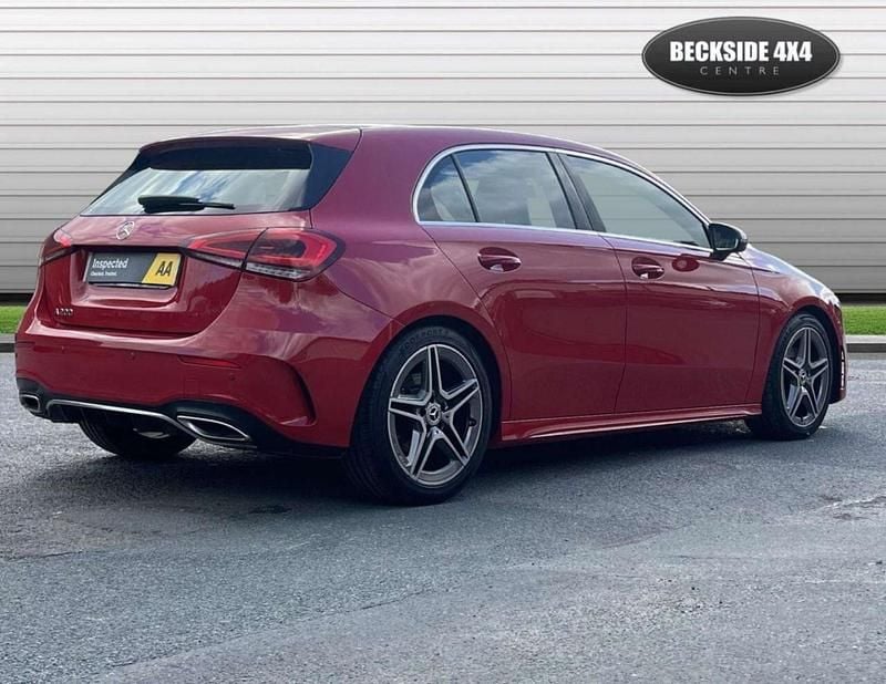Used Mercedes A200 AMG line 163 HP (119 kW) 2018 Red Hatchback