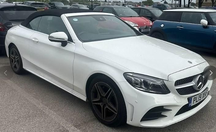 White Used 2019 Mercedes C220 Active Cabriolet | £19,699 (Fair price) - Image 1/1