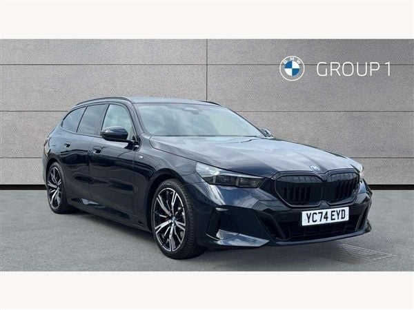 Carbon black Used 2024 BMW 530e M Sport Estate | £45,990 - Image 1/4