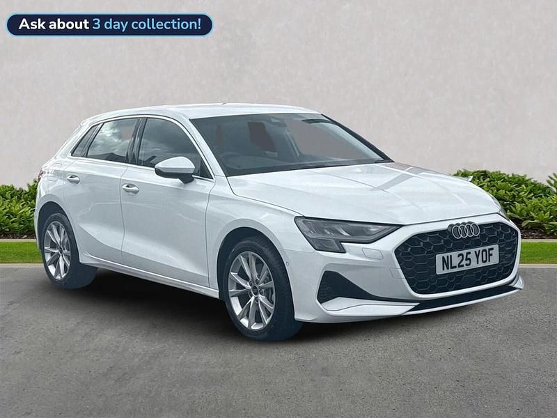 White New 2025 Audi A3 e-tron Sport Hatchback | £29,321 (Fair price) - Image 1/4